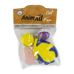 Набір іграшок AnimAll Fun Cat в асортименті для котів 4 шт