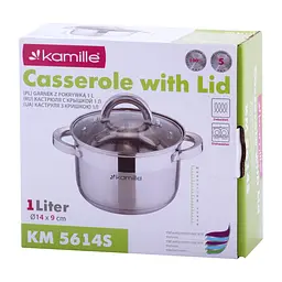 Каструля Kamille KM-5614S 1.0 л - мініатюра 6