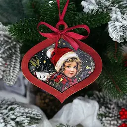 Творчий набір для створення 3-х ялинкових прикрас "Vintage Christmas" FDCKW-053 - мініатюра 8