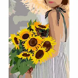 Картина за номерами Rosa Start Соняхи в руках 35x45 см