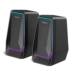 Стерео колонки HAVIT SK769BT USB 10W RGB Black HAVIT (28957-000) - мініатюра 1