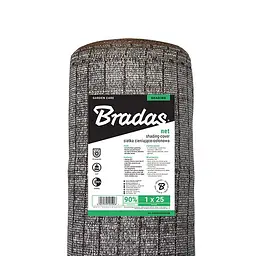 Сітка захисна Bradas затінення 90% 230 г/м² 2x115 м AS-CO23010050SB  - мініатюра 2