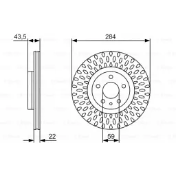 Гальмівний диск Bosch 0 986 479 558 - мініатюра 5