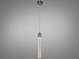 Світильник підвісний LED Diasha A6552/1H CH Нордік, 5W, хром, регульована висота, для коридору, вітальні, кухні, офісу - мініатюра 2