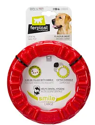 Іграшка для собак Ferplast Ring Smile Large червоний Ø 20 x 3.9 см 86793012 - мініатюра 4