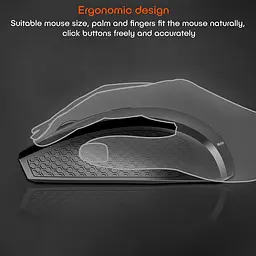 Миша MeeTion Wireless Mouse 2.4G MT-R560 бездротова чорна - мініатюра 10