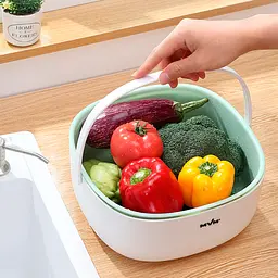 Друшляк двошаровий МВМ My Home білий/зелений (KP-03 M WHITE/GREEN) - мініатюра 7