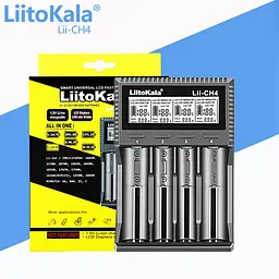 Зарядний пристрій LiitoKala Lii-CH4 для акумуляторів АА, ААА, 18650, 21700, 26650 Li-ion, Ni-MH, Ni-Cd (19422) - мініатюра 2