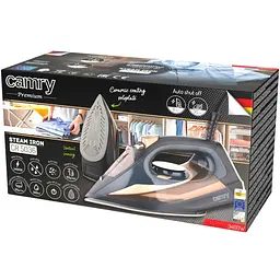Утюг Camry CR 5036 black-gold 3400Вт/ 360 мл/ кераміка/ ''Крапля-стоп''/автовимкнення/ чорна - мініатюра 5