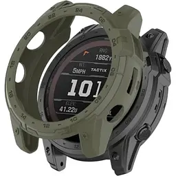 Чохол-бампер DK CDK Силікон Outlines для Garmin Tactix 7 Pro (015830) (green)