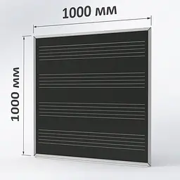 Крейдяна дошка ТСО грифельна 1000х1000 мм "НОТИ" (графітова, чорна)
