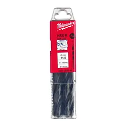 Свердло по металу HSS-R MILWAUKEE DIN338, діаметр 11,0х142х94мм, (5шт), пластикова коробка