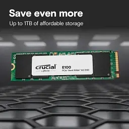 Накопитель SSD 480 GB Crucial E100 PCI-E M.2 2280 CT480E100SSD8 - миниатюра 3