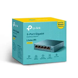 5-портовий настільний гігабітний комутатор , LS105G - мініатюра 4