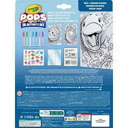 Набір для творчості Crayola Pops 3D Activity Set Підводний світ з 7 фломастерами (04-2805) - мініатюра 2