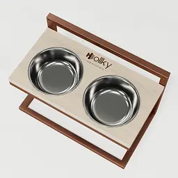Hollky Flex M — миски на регульованій підставці для середніх собак (2 × 0.85 л) - мініатюра 6