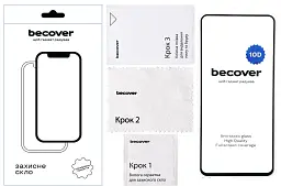 Скло захисне BeCover Infinix Hot 40i (X6528B) 10D Black (711813) - мініатюра 3