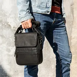 Чоловіча шкіряна сумка Vintage 20х22,5х5,5 см sum0013957 - мініатюра 7