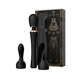 Вібромасажер з насадками Zalo - Kyro Wand Obsidian Black Zalo SO6651 97486 - мініатюра 1