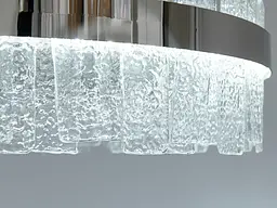 Підвісний світильник LED Diasha 817/600CH Silver, 140W, регульована висота, 60 см, кришталь, для коридору та вітальні - мініатюра 5