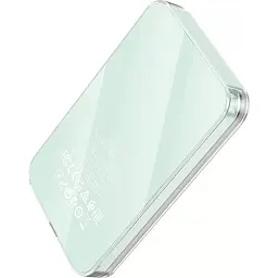 Зовнішній акумулятор Blueo Magnetic Wireless Power Bank With Stand 20W 10000mAh Mint [P010GRNS] [105994] - мініатюра 2