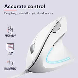 Комп'ютерна миша Trust Verto Ergonomic USB-A білий teh0013975 - мініатюра 9