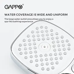 Ручний душ Gappo G001, 3-режим, білий/хром, Хром - мініатюра 3