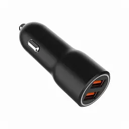 Зарядний пристрій Gembird 2xUSB QC 3.0 автомобільний адаптер чорний (TA-UC-A2QC36-CAR-01) - мініатюра 4