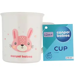 Кружка Canpol babies Cute Animals 170 мл рожева (4/413_pin2) - мініатюра 3