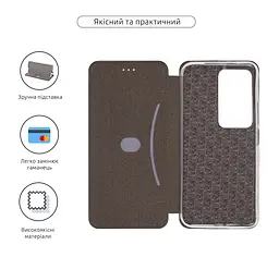 Чехол-книжка для Xiaomi Redmi 15 4G, G-Case, черный, кожаный чехол-книга из экокожи (PU) и TPU, с магнитом, с подставкой и вместительным кардхолдером, противоударный, защита всего корпуса, ArmorStandart (ARM85424) - мініатюра 3