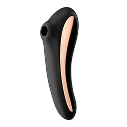 Стимулятор Satisfyer Dual Kiss Двосторонній, 19х6.5 см чорний