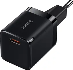 Мережевий зарядний пристрій Baseus GaN3 Fast Charger Type-C 30W Black [CCGN010101] [78685] - мініатюра 2