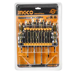 Набір викруток Ingco Industrial 18 шт. (HKSD1828) - мініатюра 5