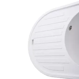 Гранітна мийка Globus Lux Ohara білий 770x500мм-А0007 000022440, Білий - мініатюра 5