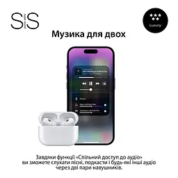 Бездротові Bluetooth-навушники SmartX Pro 2 Luxury вакуумні, білі Smart X SAP2L - мініатюра 9