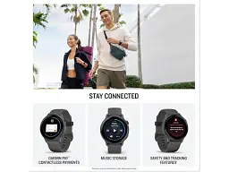 Смарт-годинник Garmin Vivoactive 6 Slate with Pebble Grey Band (010-02985-04) - мініатюра 3