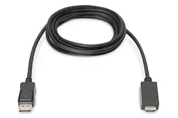 Кабель Assmann DP-HDXiaomi 2M AK-340303-020-S Black - мініатюра 2
