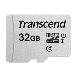 Карта пам'яті Transcend 32GB microSDHC class 10 UHS-I U1 (TS32GUSD300S)