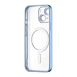 Чохол Ductil Metallic Edge with MagSafe (Protected Camera & Lens) iPhone 14 Light Blue - мініатюра 3