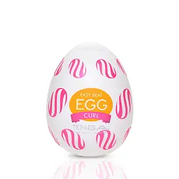Мастурбатор-яйце Tenga Egg Curl з рельєфом із шишечок - мініатюра 1