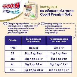 Підгузки на липучках Goo.N Premium Soft 2 (4-8 кг), 140 шт. (2 уп. х 70 шт.) - мініатюра 9
