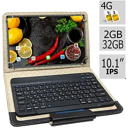 Планшет-телефон Hoozo LTE Tab232 Blue 2/32 DUAL SIM 10.1" IPS з клавіатурою Bluetooth - мініатюра 2