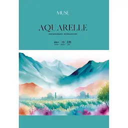 Папір Muse Aquarelle в папці  А4+ 10 аркушів (PD-A4-114)