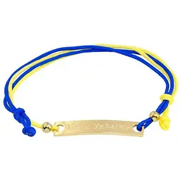 Браслет XUPING TTM Stainless Steel 14К "Ми з України" 16-25см х 5мм (162467)