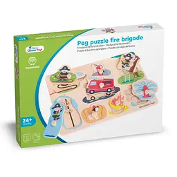 Пазл дерев'яний New Classic Toys Пожежна бригада, 8 частин (10433) - мініатюра 4