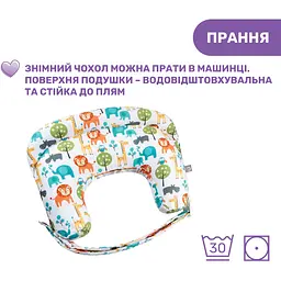 Подушка для годування Boppy Deluxe бірюзово-помаранчева (79912.43) - мініатюра 4