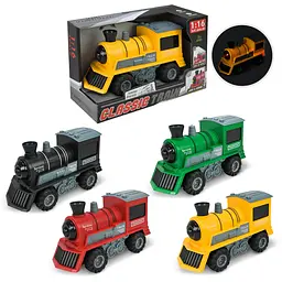 Іграшковий паровоз Classic Train зі світловими та звуковими ефектами (123-270/271/272/273) в асортименті