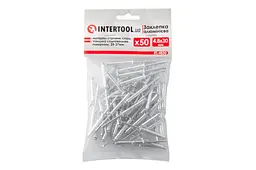 Витяжні заклепки з плоскою головкою Intertool 4.8 х 30 мм (в упаковці 50 шт.) - мініатюра 3