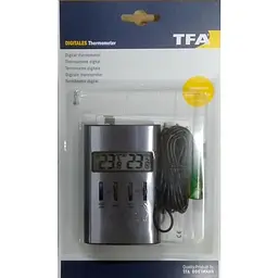 Термометр кімнатний/вуличний цифровий TFA 301029 - мініатюра 2