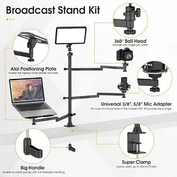 Штатив-тримач Ulanzi LS23 Desktop Setup Stand UV-2913 LS23 Black - мініатюра 8